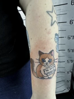 i am with stupid color tattoo