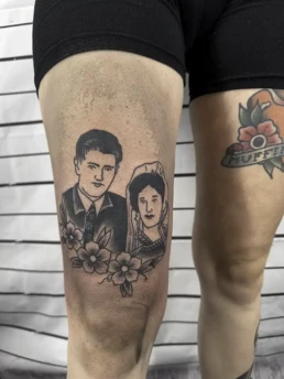 oma opa oldschool tattoo