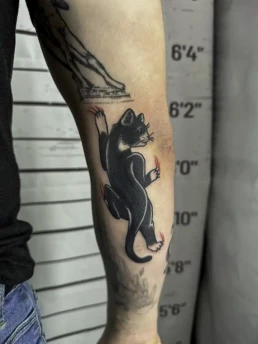 panter kat oldschool tattoo
